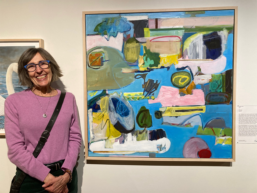 Barbara Lougheed in her studio