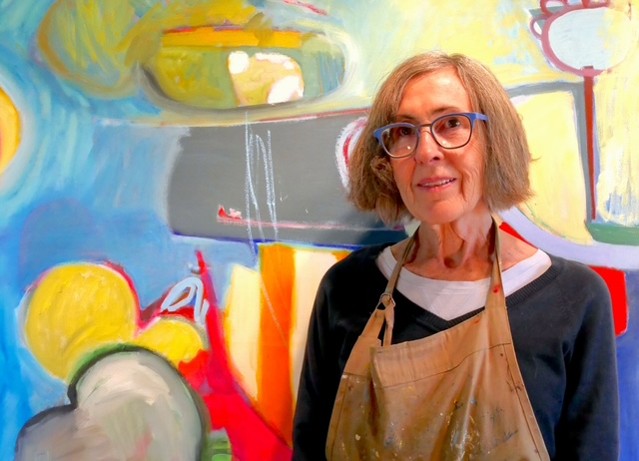 Barbara Lougheed in her studio